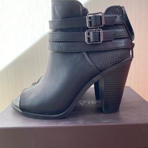 Vera Wang Open-Toed Booties